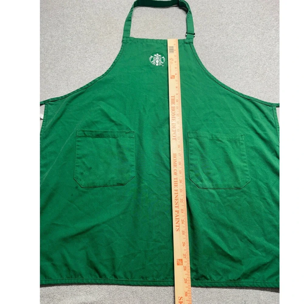 Starbucks Green Barista Apron Coffee Shop Uniform Adjustable 2 Pocket Siren Logo